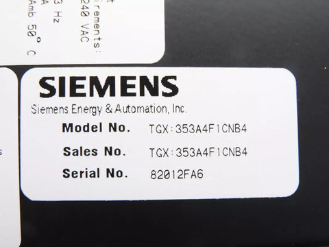 SIEMENS TGX:353A4F1CNB4