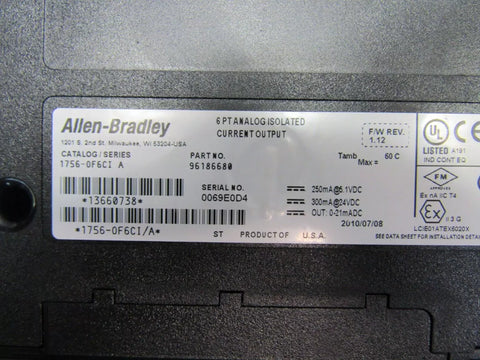 ALLEN BRADLEY 1756-OF6CI