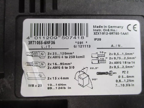 SIEMENS 3RT1055-6NF36