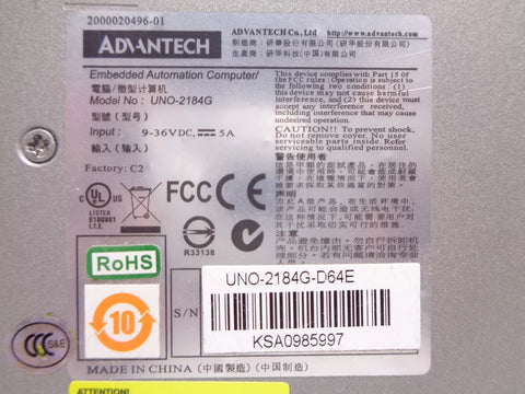 ADVANTECH UNO-2184G-D64E