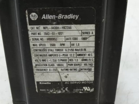Allen Bradley MPL-A430H-HK22AA