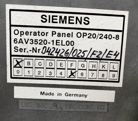 Siemens 6AV3520-1EL00