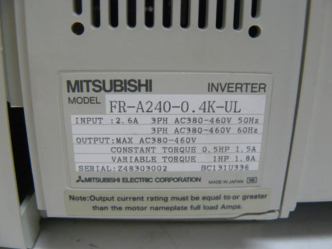 MITSUBISHI FR-A240-0.4K-UL