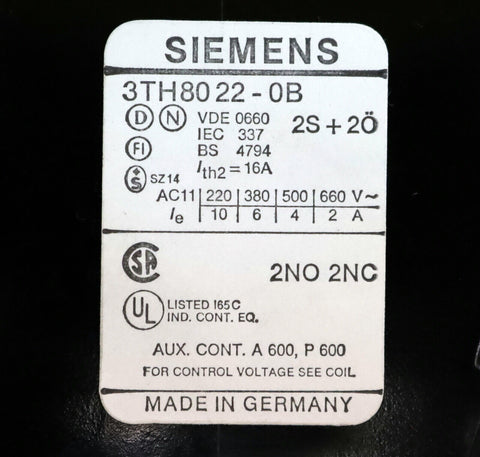 SIEMENS  3TH8022-0BB4