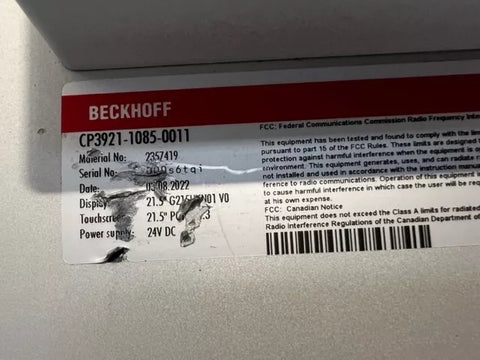 BECKHOFF CP3921-1085-0011