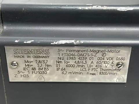 SIEMENS 1FT5046-0AK71-1-Z