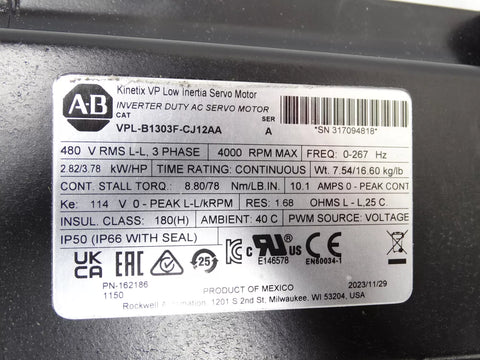 ALLEN BRADLEY VPL-B1303F-CJ12AA
