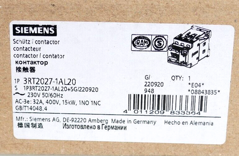 Siemens 3RT2027-1AL20