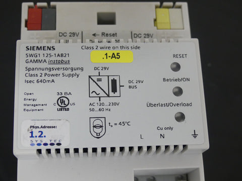 SIEMENS 5WG1-125-1AB21