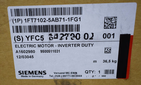 SIEMENS 1FT7102-5AB71-1FG1