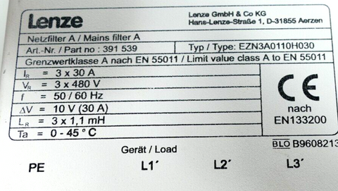 Lenze EZN3A0110H030