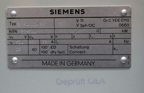 SIEMENS 3PR2002-1K