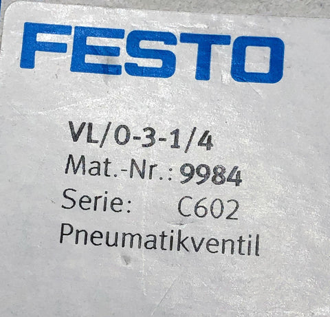 FESTO VL/0-3-1/4