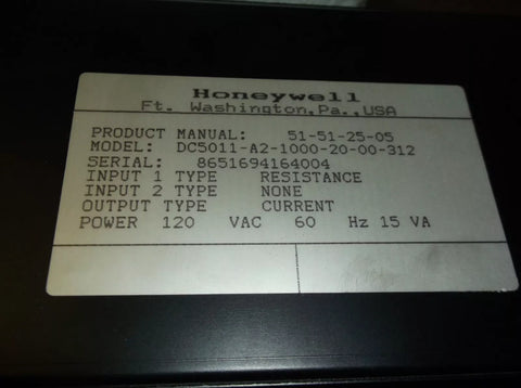 HONEYWELL DC5011-A2-1000-20-00-312