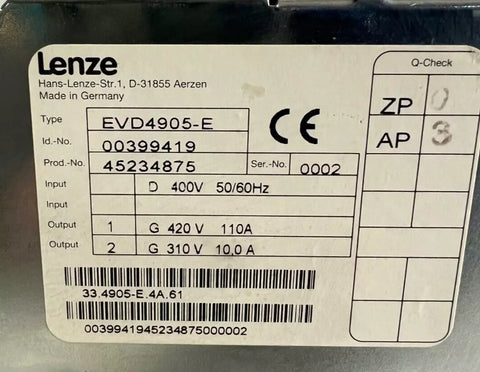 LENZE EVD4905-E