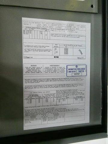 Eaton 12HD363NFW