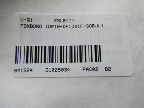Foxboro IDP10-DF1D01F-SORJL1