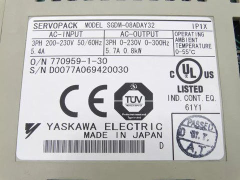 YASKAWA SGDM-08ADAY32