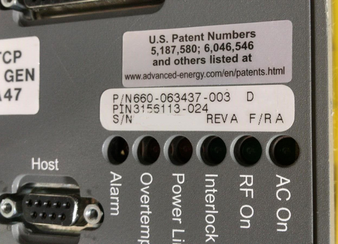 Advanced Energy 660-063437-003