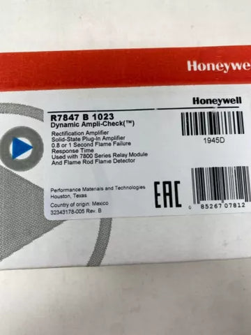 HONEYWELL R7847B1023