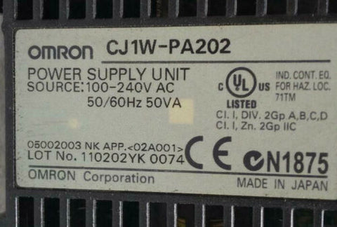 OMRON CJ1W-PA202