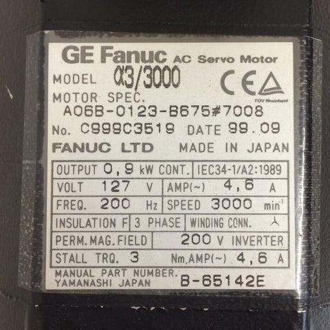 FANUC A06B-0123-B675#7008