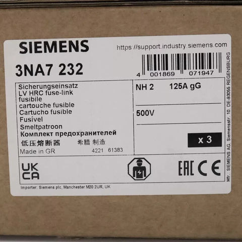 Siemens 3NA7 232