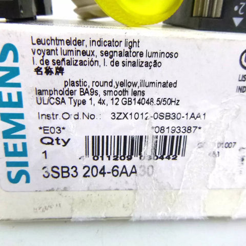 Siemens 3SB3 204-6AA30