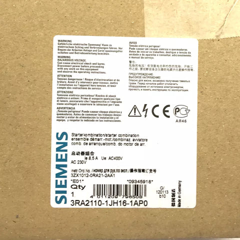 Siemens 3RA2110-1JH16-1AP0