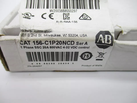 ALLEN BRADLEY 156-C1P20NCD