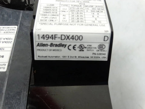 ALLEN BRADLEY 1494F-DX400