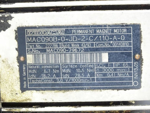 INDRAMAT MAC090B-0-JD-2-C/110-A-0