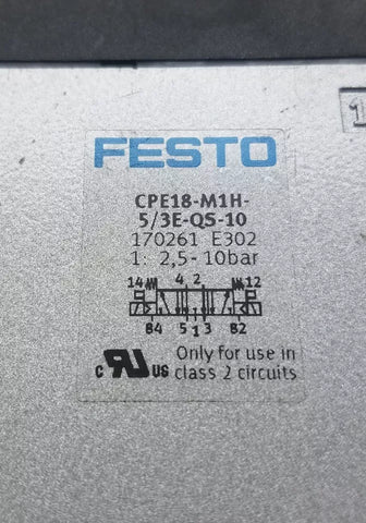 FESTO CPE18-M1H-5/3E-QS-10