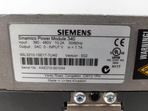 Siemens  6SL3210-1SE17-7UA0