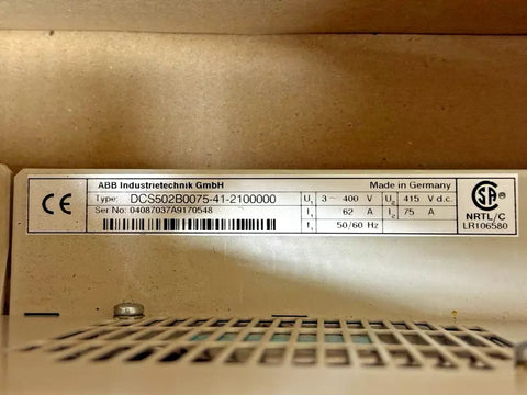 ABB DCS502B0075-41-2100000