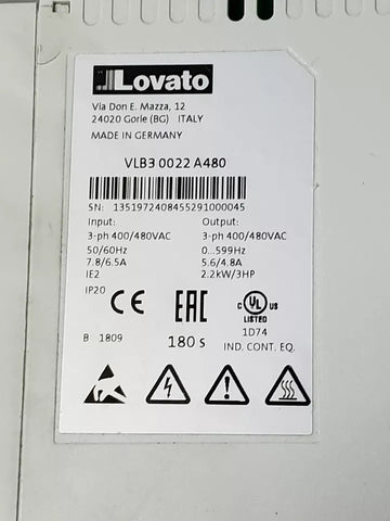 LOVATO VLB30022A480