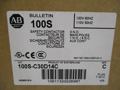 ALLEN BRADLEY 100S-C30D14C