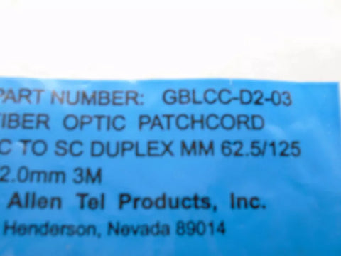 ALLEN TEL PRODUCTS INC. GBLCC-D2-03