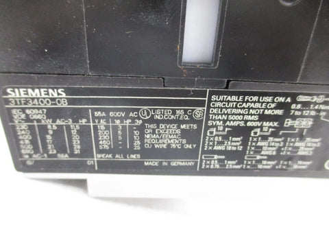 SIEMENS 3TF3400-0BB4