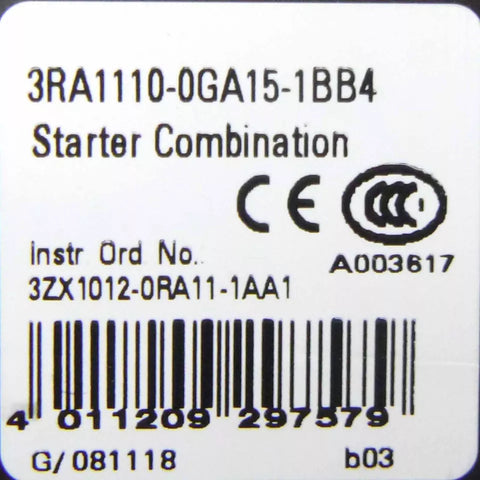 Siemens 3RA1110-0GA15-1BB4