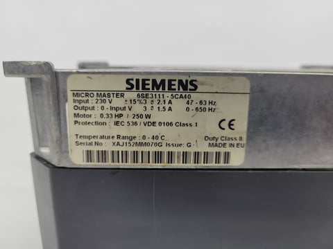 Siemens  6SE3111-5CA40