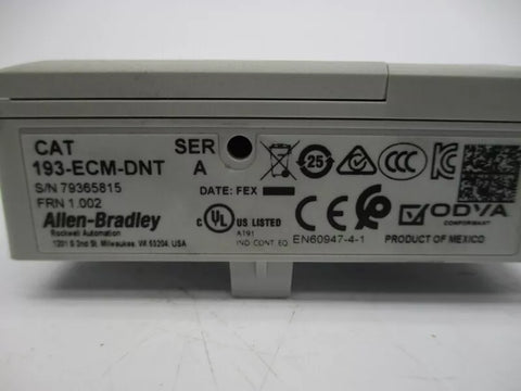 ALLEN BRADLEY 193-ECM-DNT