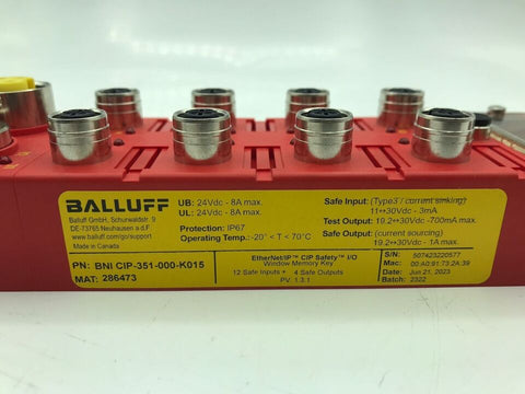 BALLUFF BNI CIP-351-000-K015