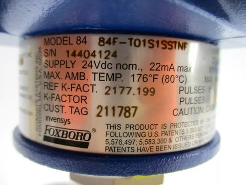 FOXBORO 84F-T01S1SSTNF