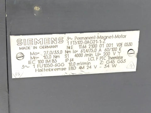 Siemens 1FT5102-0AG21-1-Z