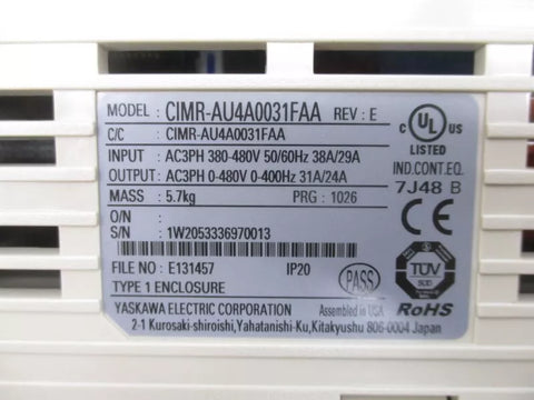 YASKAWA CIMR-AU4A0031FAA