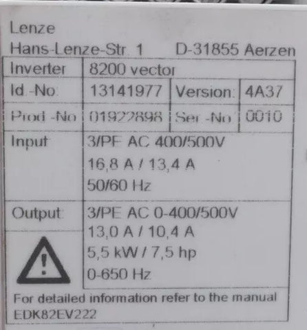 Lenze E82EV552_4C240