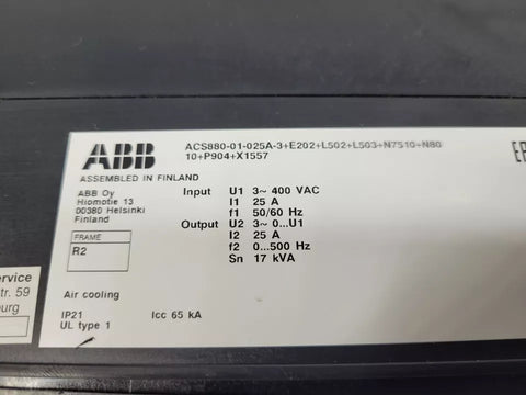 ABB  ACS880-01-025A