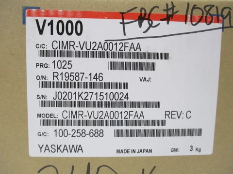 YASKAWA CIMR-VU2A0012FAA