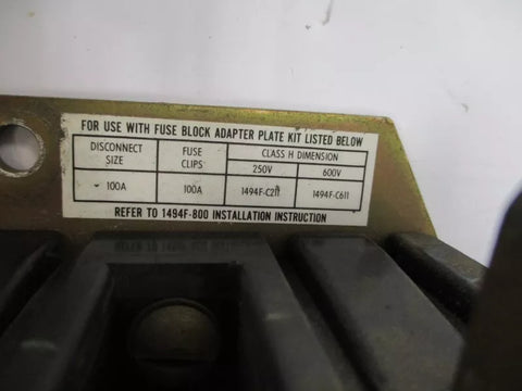 ALLEN BRADLEY 1494F-NF100